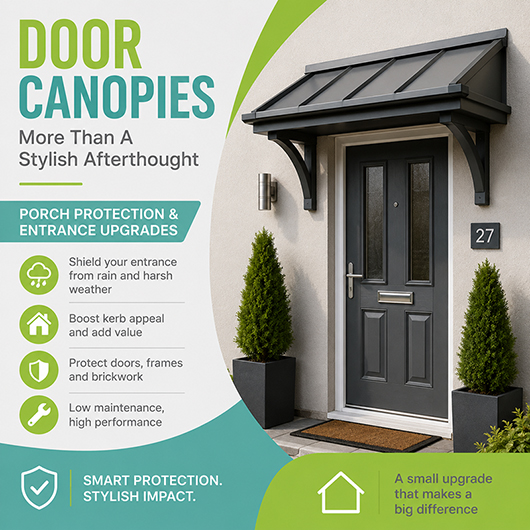 Door canopies — why they’re more than a stylish afterthought